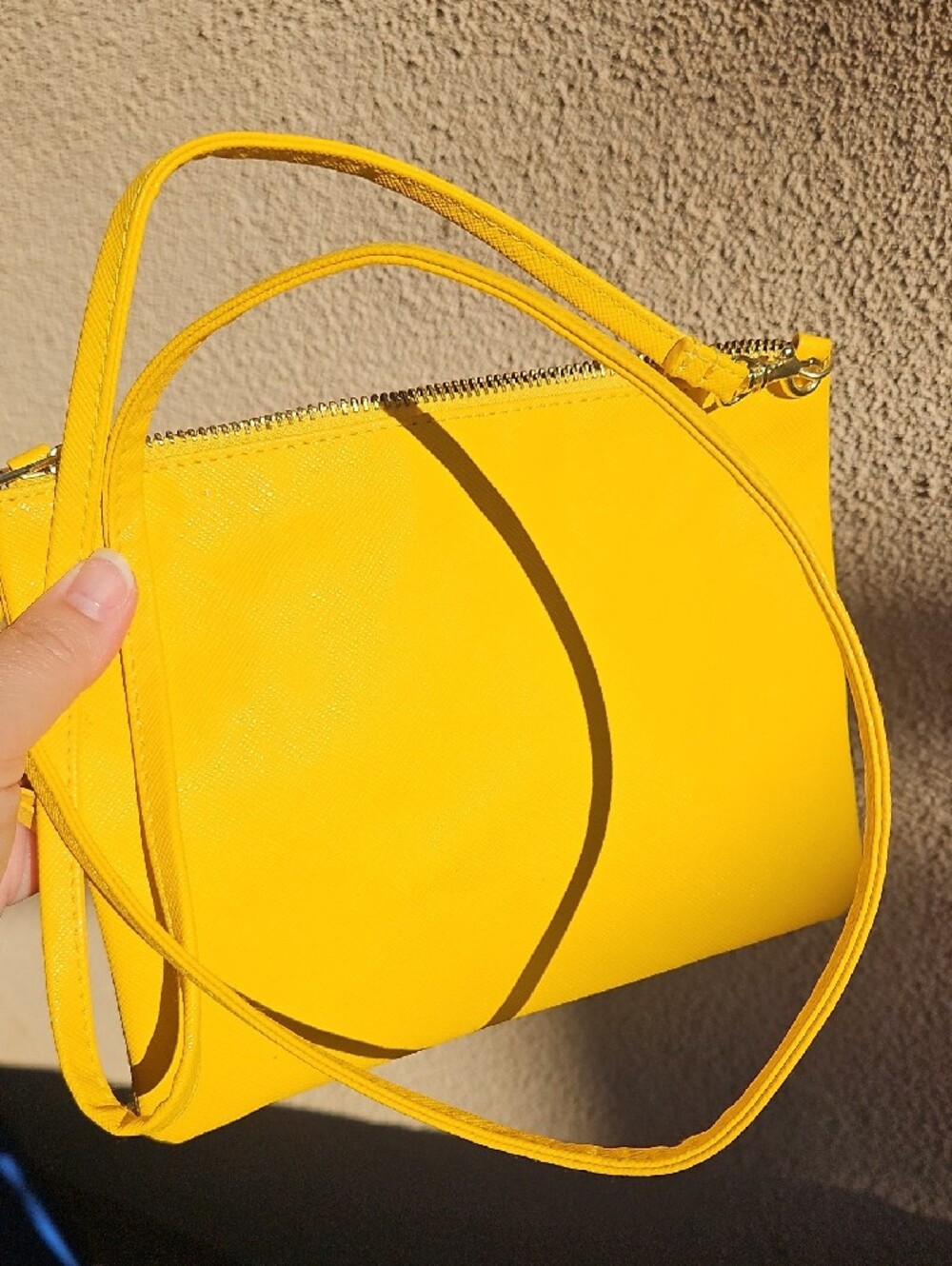 H&M Yellow Wristlet Crossbody Clutch - Picture 2 of 4